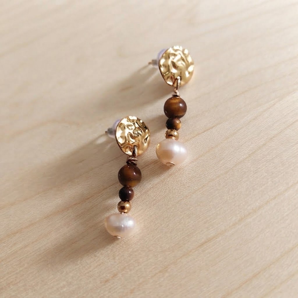 Boucles Amani - Œil de tigre