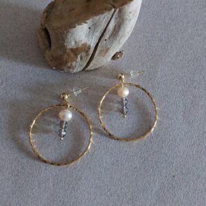 Boucles Sépia - Quartz fumé