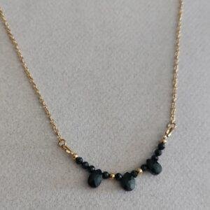 Collier Nyx ▪︎ Tourmaline et spinelle