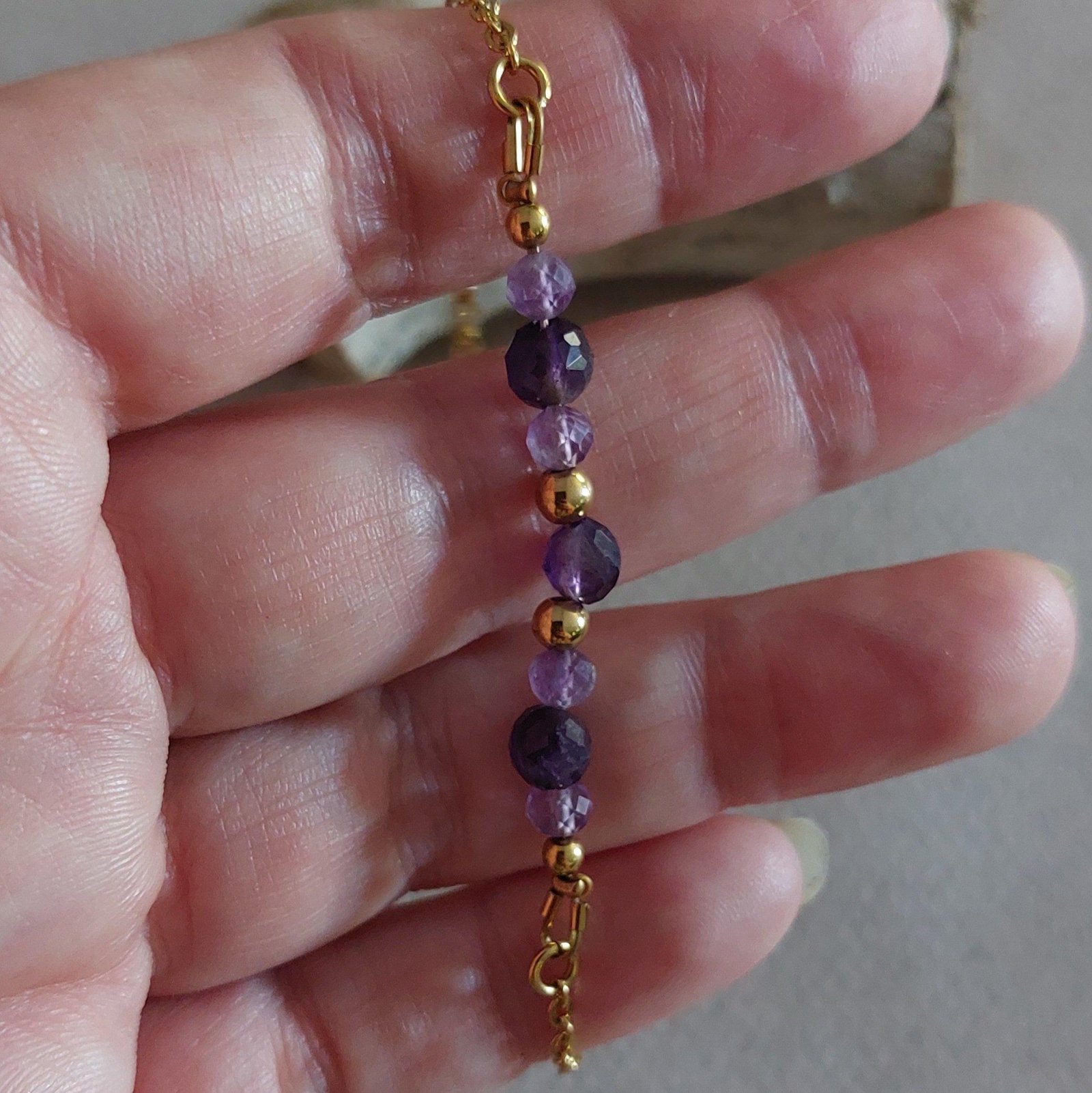 Bracelet Lilas - Améthyste - Sérénité – Image 3