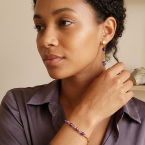 Bracelet Lilas - Améthyste - Sérénité