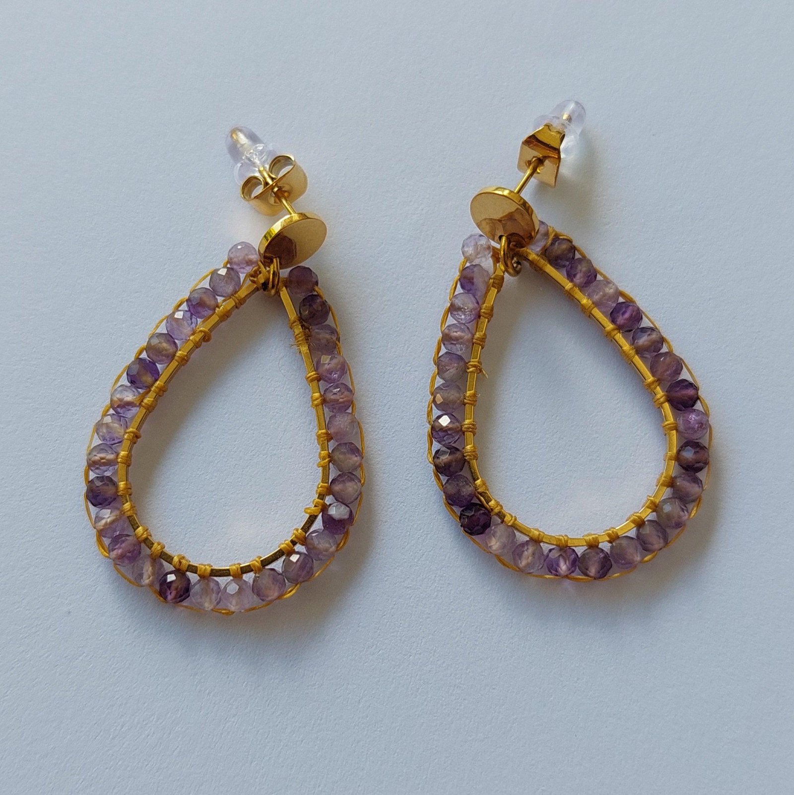 Boucles Thalia - Améthyste - Sérénité – Image 3