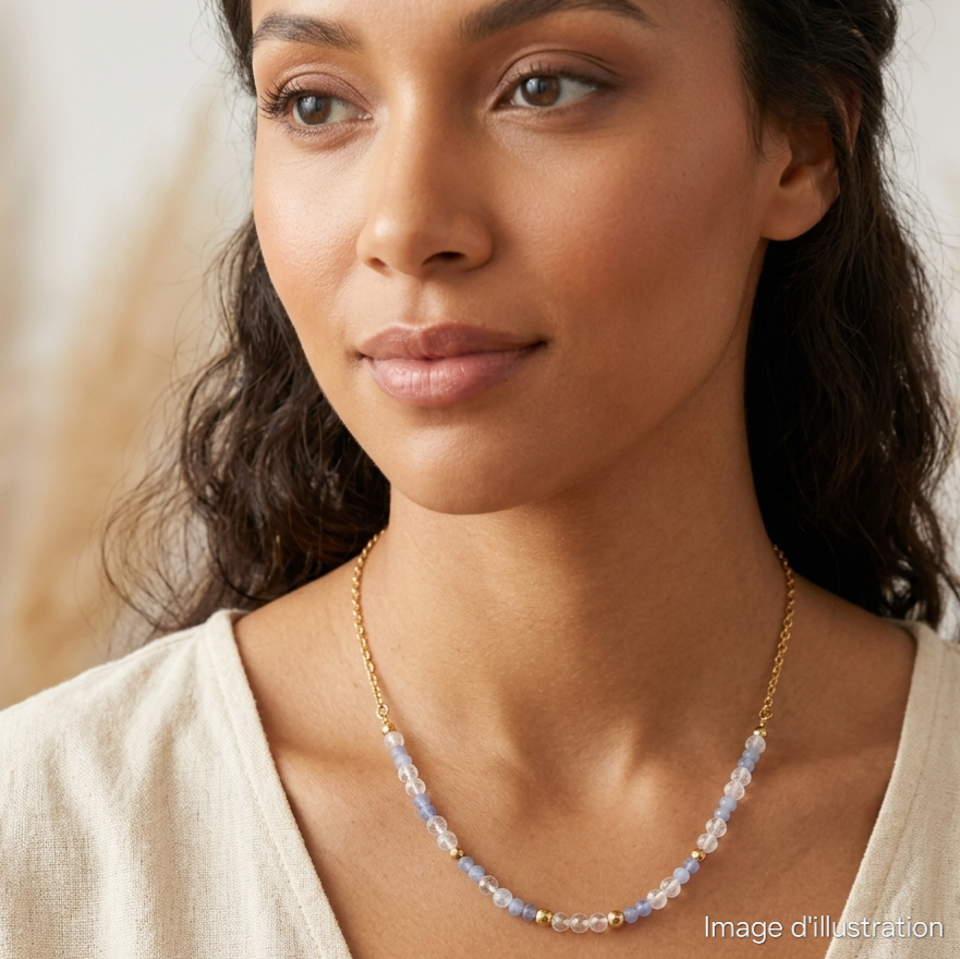 Collier Zania - Tanzanite et cristal de roche – Image 2