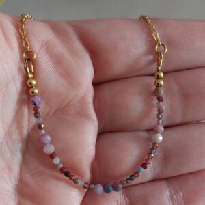 Collier Raya - Saphir et spinelle