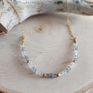 Collier Miréa - Labradorite et cristal de roche