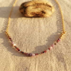Collier Raya - Saphir et spinelle