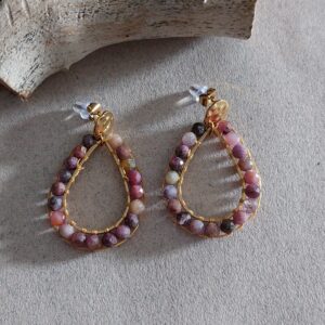 Boucles Raya - Rubis et saphir
