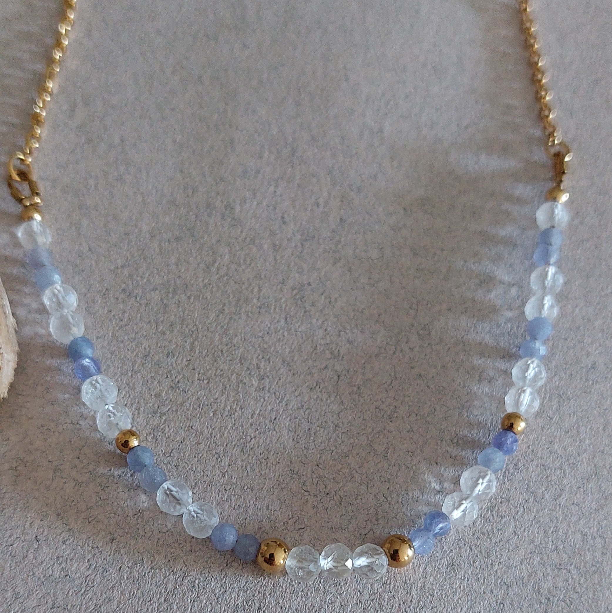 Collier Zania - Tanzanite et cristal de roche – Image 4