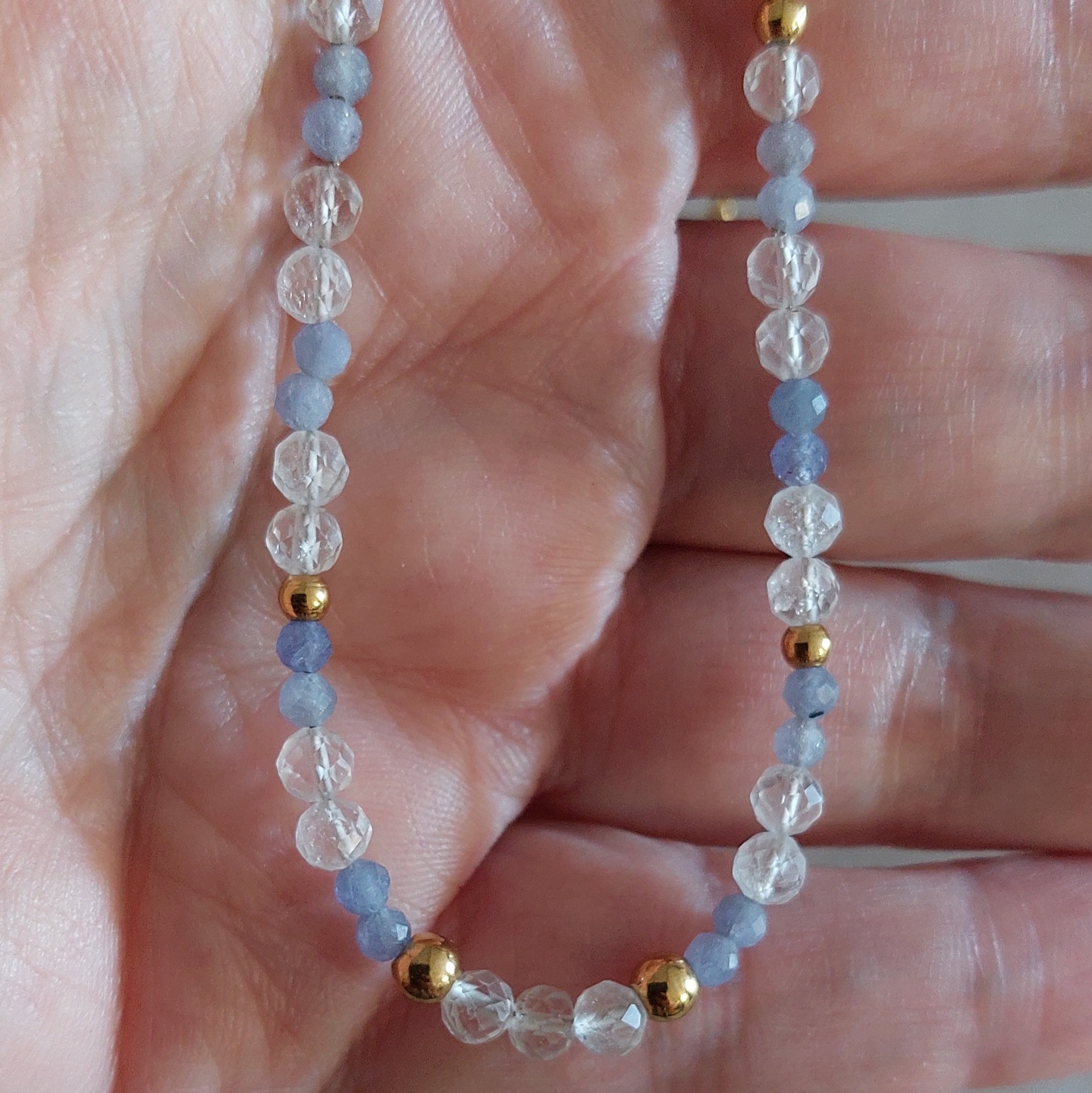 Collier Zania - Tanzanite et cristal de roche – Image 3