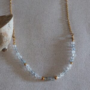 Collier Miréa - Labradorite et cristal de roche